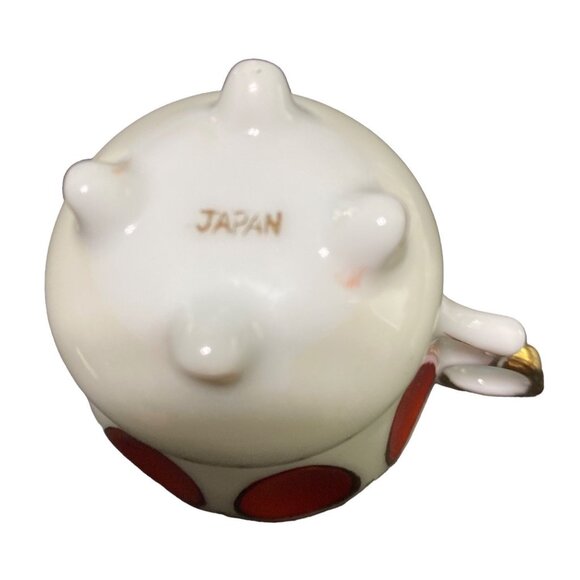 Vintage Japanese Teacup & Saucer Set Gold & Orange Design - Picture 8 of 13